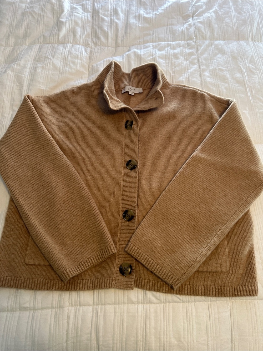 NWOT LOFT women’s Camel Sweater